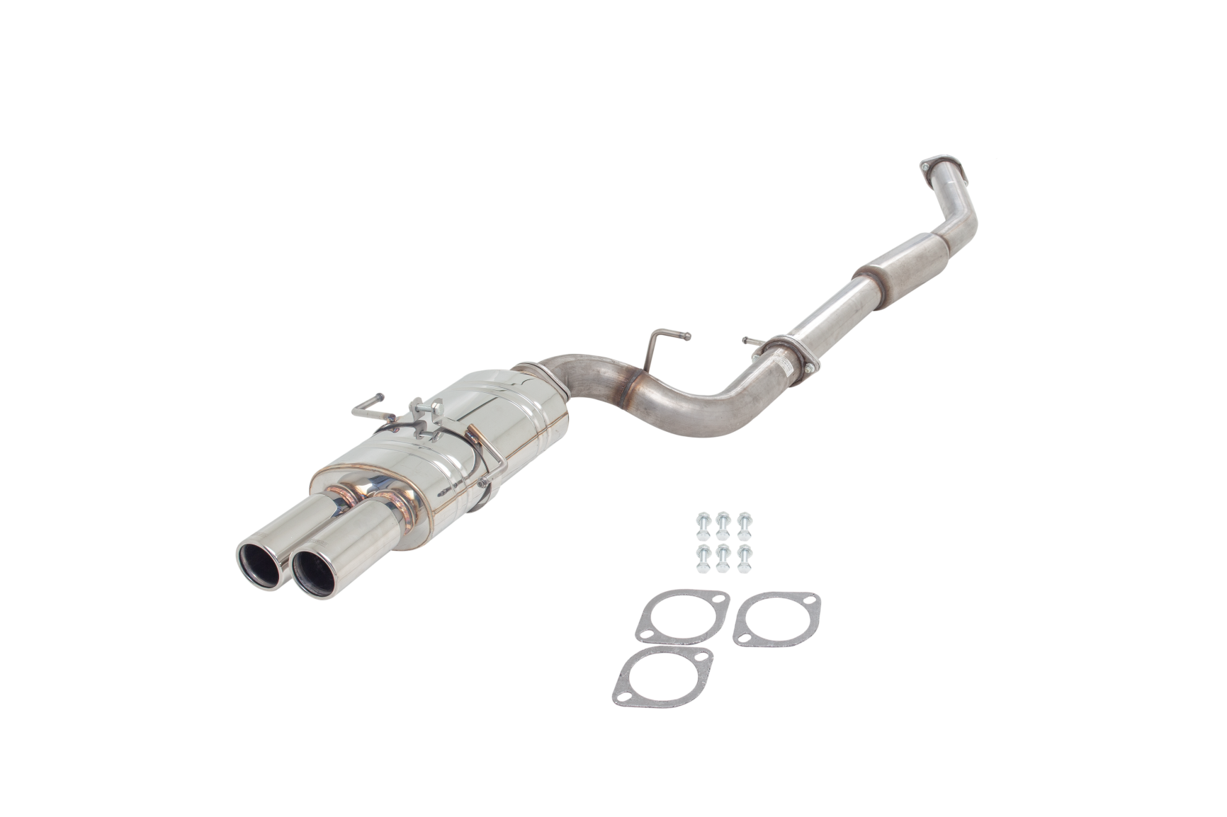 3" Cat-Back System, 409 Raw Stainless Steel - E4-NS15-CBS