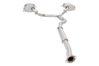 3" Cat-Back System with Round Mufflers, 409 Stainless Steel - E4-SL05-CBS