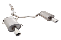 2.25" Cat-Back System, 409 Raw Stainless Steel - E4-SL07-CBS