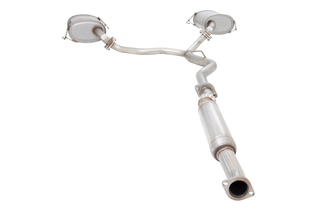 2.25" Cat-Back System, 409 Raw Stainless Steel - E4-SL07-CBS