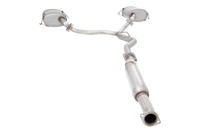 2.25" Cat-Back System, 409 Raw Stainless Steel - E4-SL07-CBS