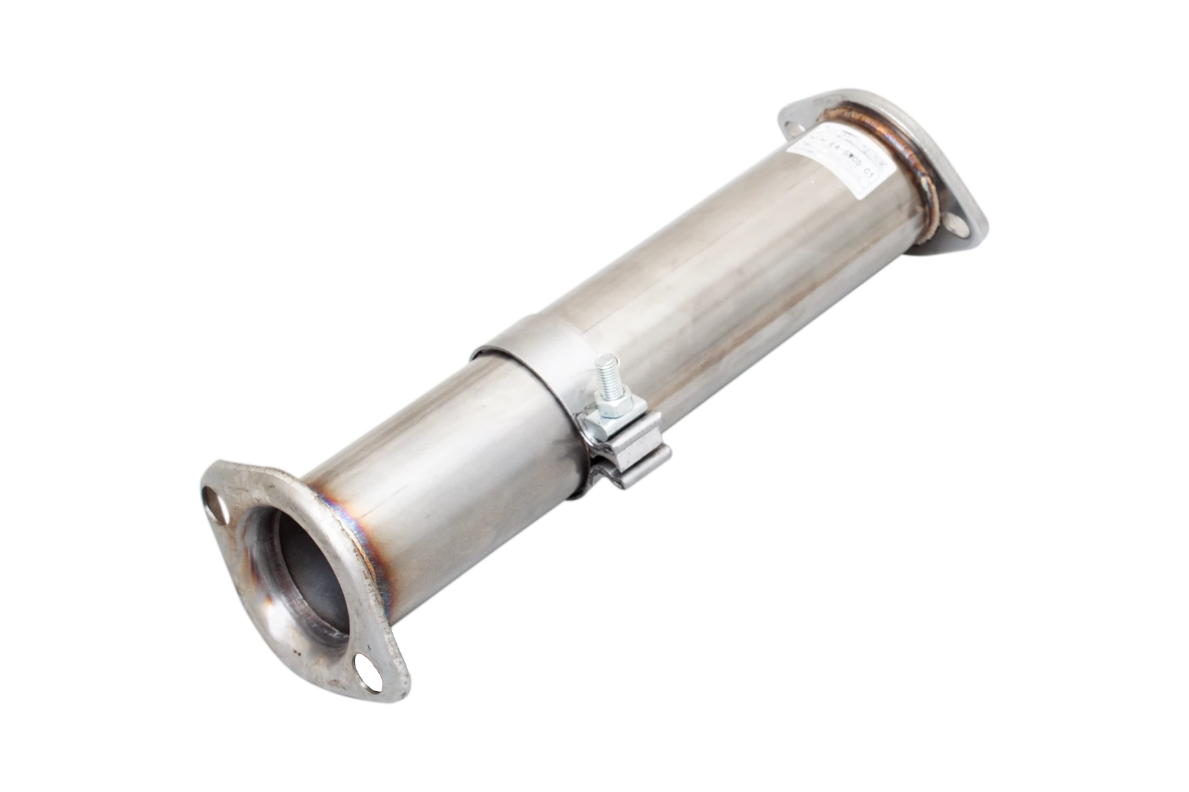 Cat-Back Adapter Pipe 287mm Long, 409 Raw Stainless Steel - E4-SW05-C1
