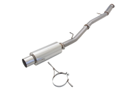 3" Cat-Back System with Straight-Out Cannon Muffler, 409 Raw Stainless Steel - E4-SW05-LPA-CBS