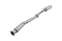 3" Cat-Back System with Straight-Out Cannon Muffler, 409 Raw Stainless Steel - E4-SW05-LPA-CBS