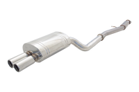 3" Cat-Back System with Oval Twin-Tip Muffler, 409 Raw Stainless Steel - E4-SW05-MP01-CBS