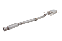 3" Cat-Back System with Oval Single-Tip Muffler, 409 Raw Stainless Steel - E4-SW05-MP02-CBS