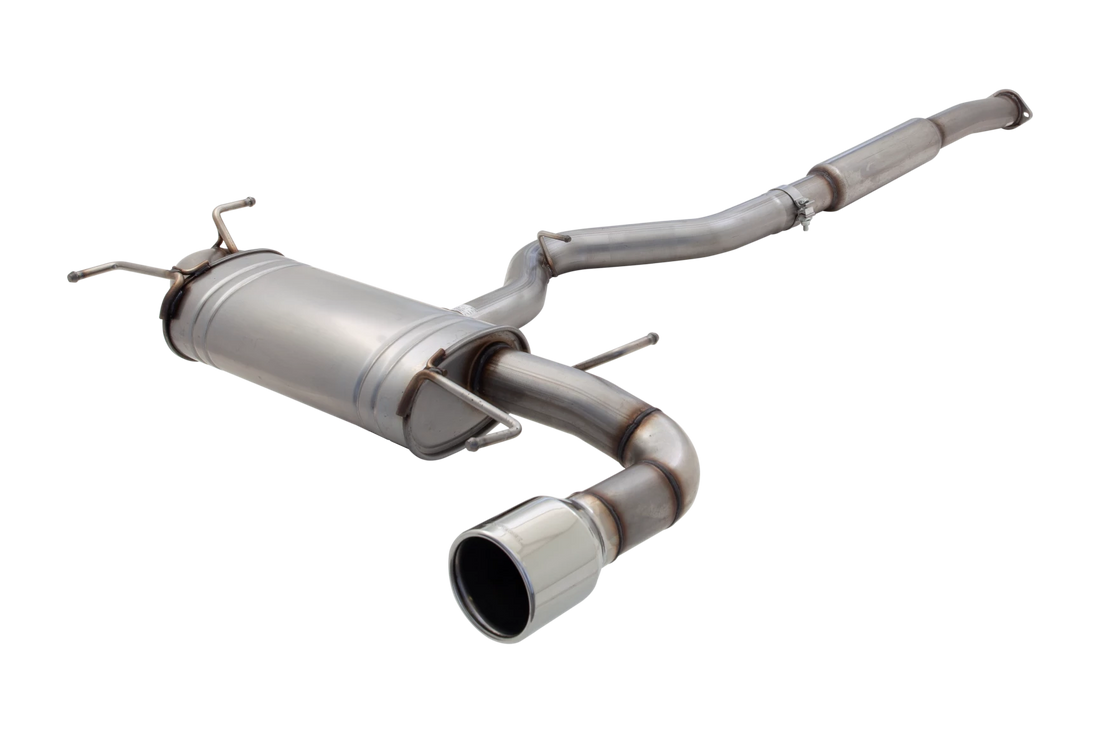 3" Cat-Back System, 409 Raw Stainless Steel - E4-SW08-CBS