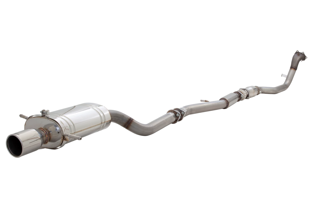 3" Turbo-Back System, 409 Raw Stainless Steel (for track and off road use only) - E4-SW15-MP02B-TBS