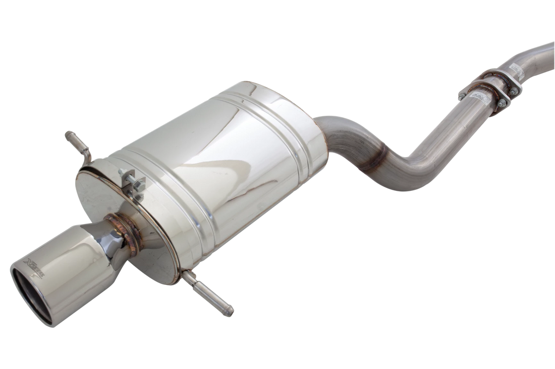 3" Turbo-Back System, 409 Raw Stainless Steel (for track and off road use only) - E4-SW15-MP02B-TBS