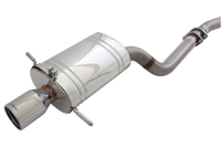 3" Turbo-Back System, 409 Raw Stainless Steel (for track and off road use only) - E4-SW15-MP02B-TBS