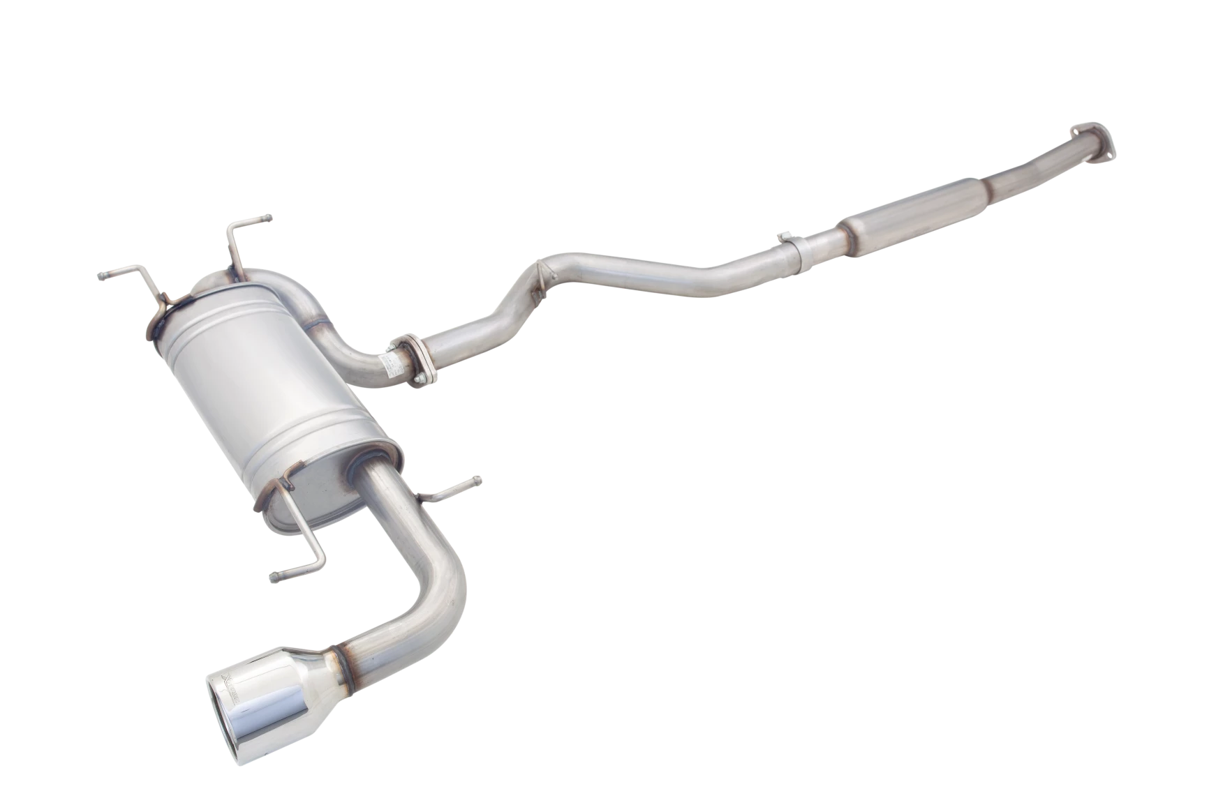 2.5" Cat-Back System, 409 Raw Stainless Steel - E4-SW18-CBS