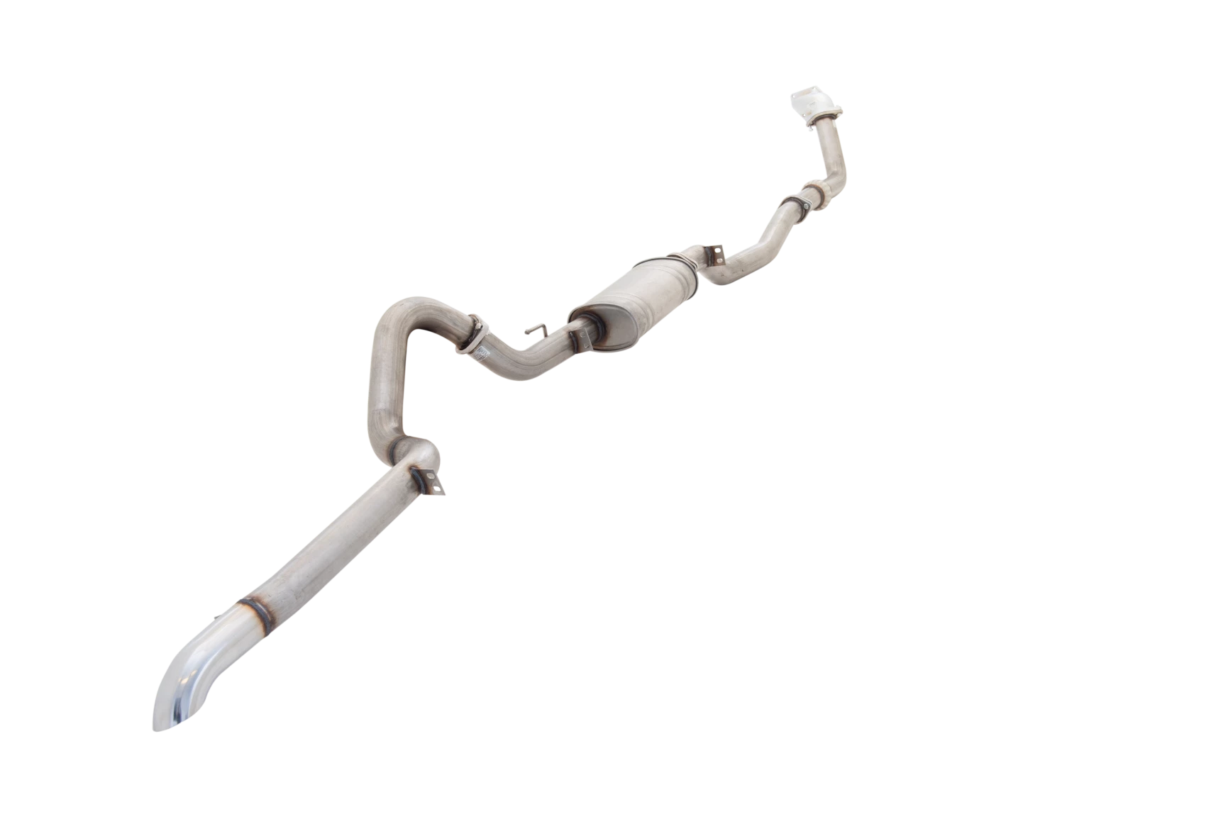 3" Turbo-Back System, 409 Raw Stainless Steel (for track and off road use only) - E4-TL100-TBS