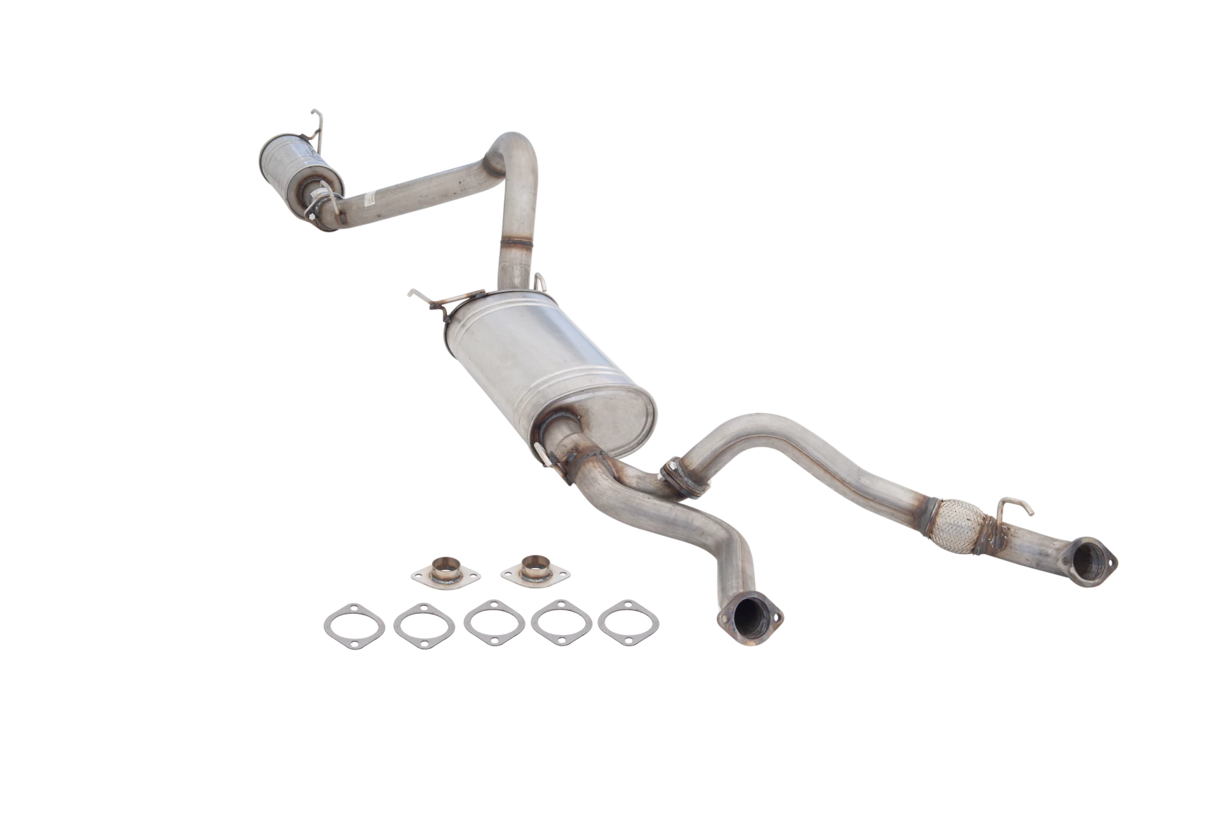 3" Cat-Back System, 409 Raw Stainless Steel - E4-TL108-CBS