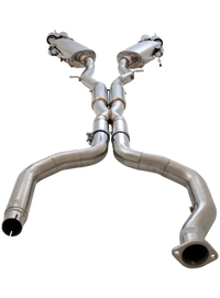 3" Twin Cat-Back System with Varex Mufflers, 304 Stainless Steel - ES-CC16-VMK-CBS