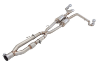 2.5″ to twin 3″ Cat-Back System, 304 Stainless Steel - ES-DR10-CBS