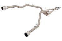 2.5″ to twin 3″ Cat-Back System, 304 Stainless Steel - ES-DR10-CBS