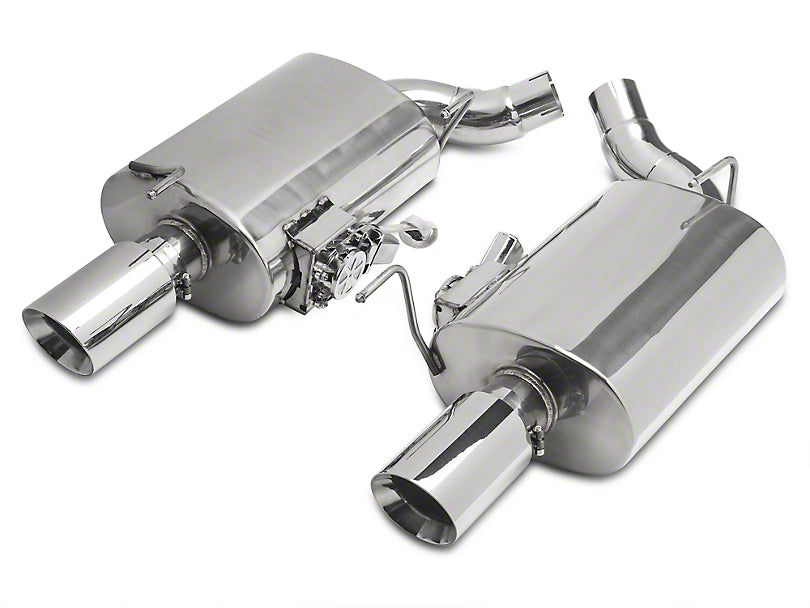 3" Axle-Back with Dual Varex Mufflers, 304 Stainless Steel - ES-FM10-VMK-ABS