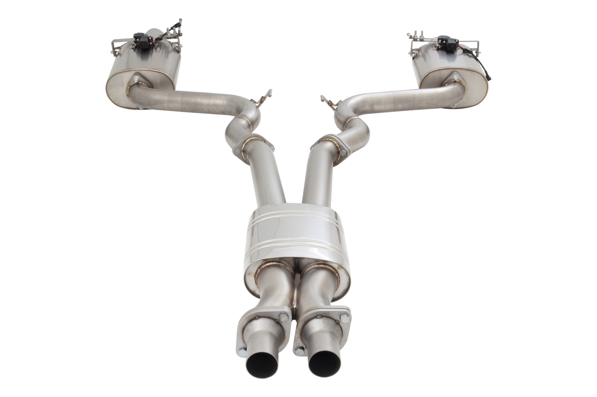 3" Cat-Back System with Oval Varex Mufflers, 304 Stainless Steel - ES-FM15-02-VMK-CBS