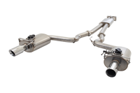 3" Cat-Back System with Oval Varex Mufflers, 304 Stainless Steel - ES-FM15-02-VMK-CBS