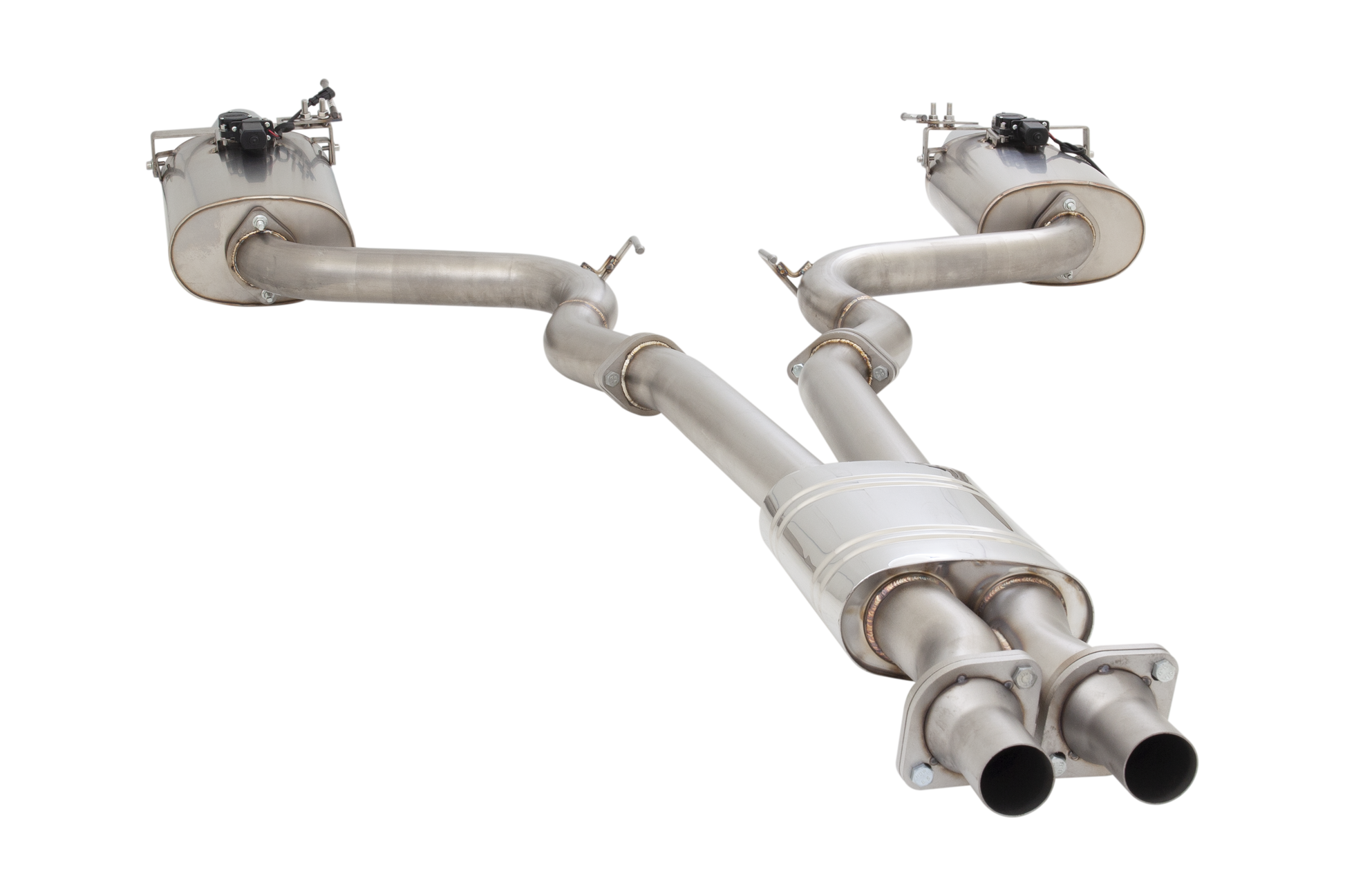 3" Cat-Back System with Oval Varex Mufflers, 304 Stainless Steel - ES-FM15-02-VMK-CBS