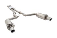 3" Cat-Back System with Round Mufflers, 304 Stainless Steel - ES-FM15-CBS