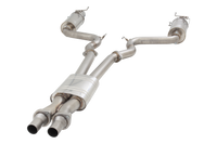 3" Cat-Back System with Round Mufflers, 304 Stainless Steel - ES-FM15-CBS