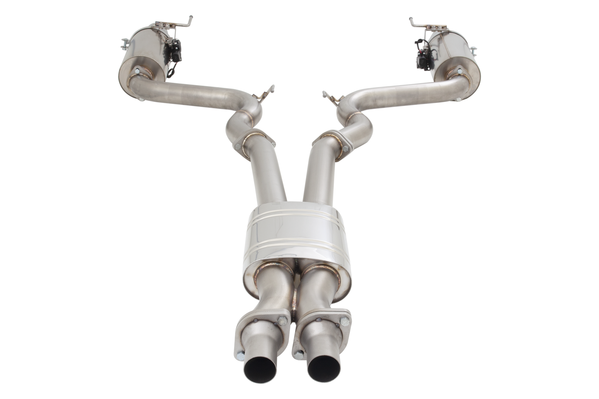3" Cat-Back System with Round Varex Mufflers, 304 Stainless Steel - ES-FM15VMK-CBS