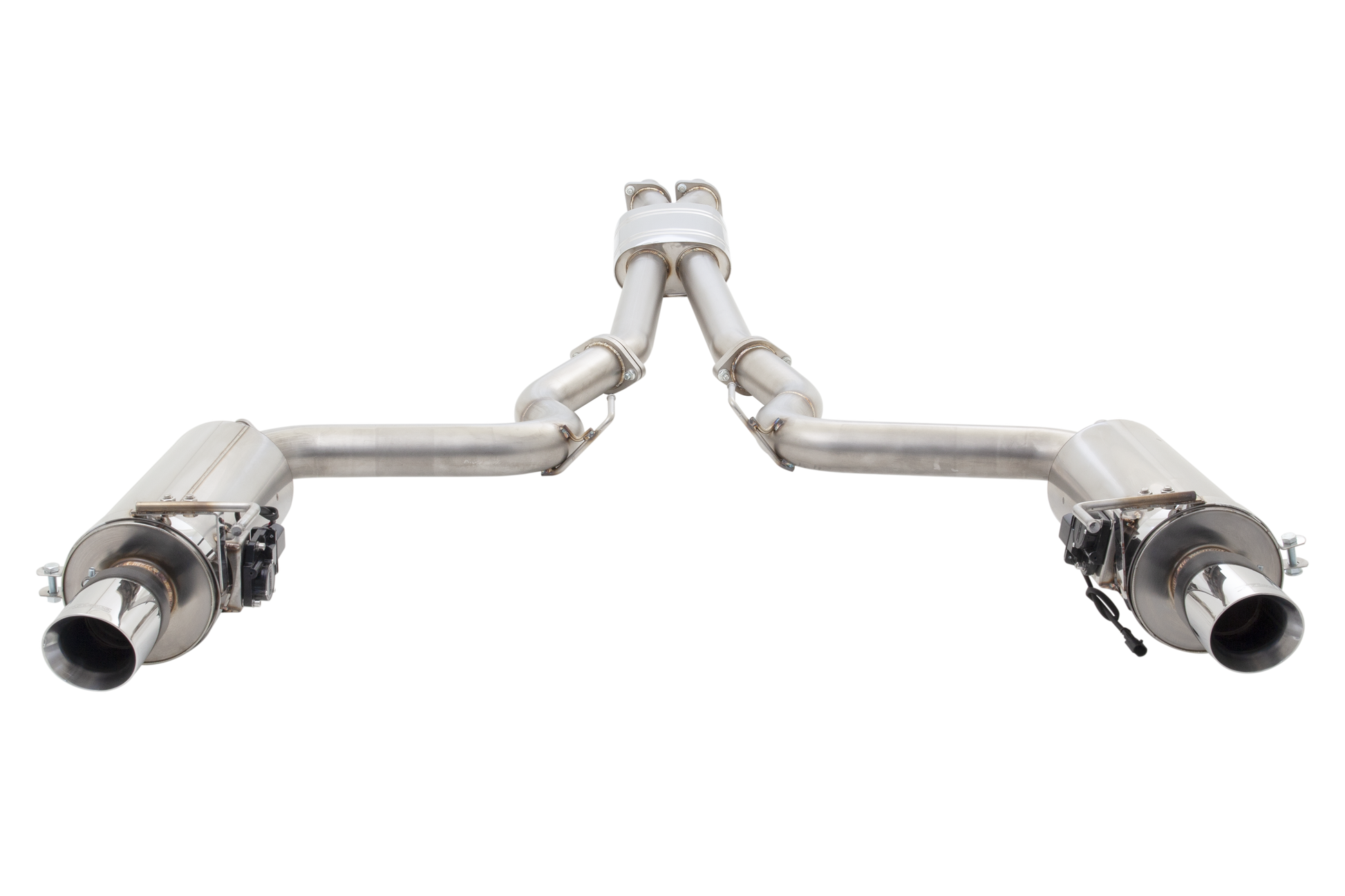 3" Cat-Back System with Round Varex Mufflers, 304 Stainless Steel - ES-FM15VMK-CBS