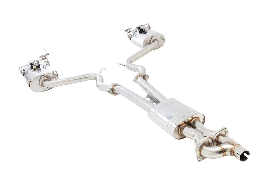 2.5" Cat-Back System with Oval Varex Mufflers, 304 Stainless Steel - ES-FM17-VMK-02-CBS