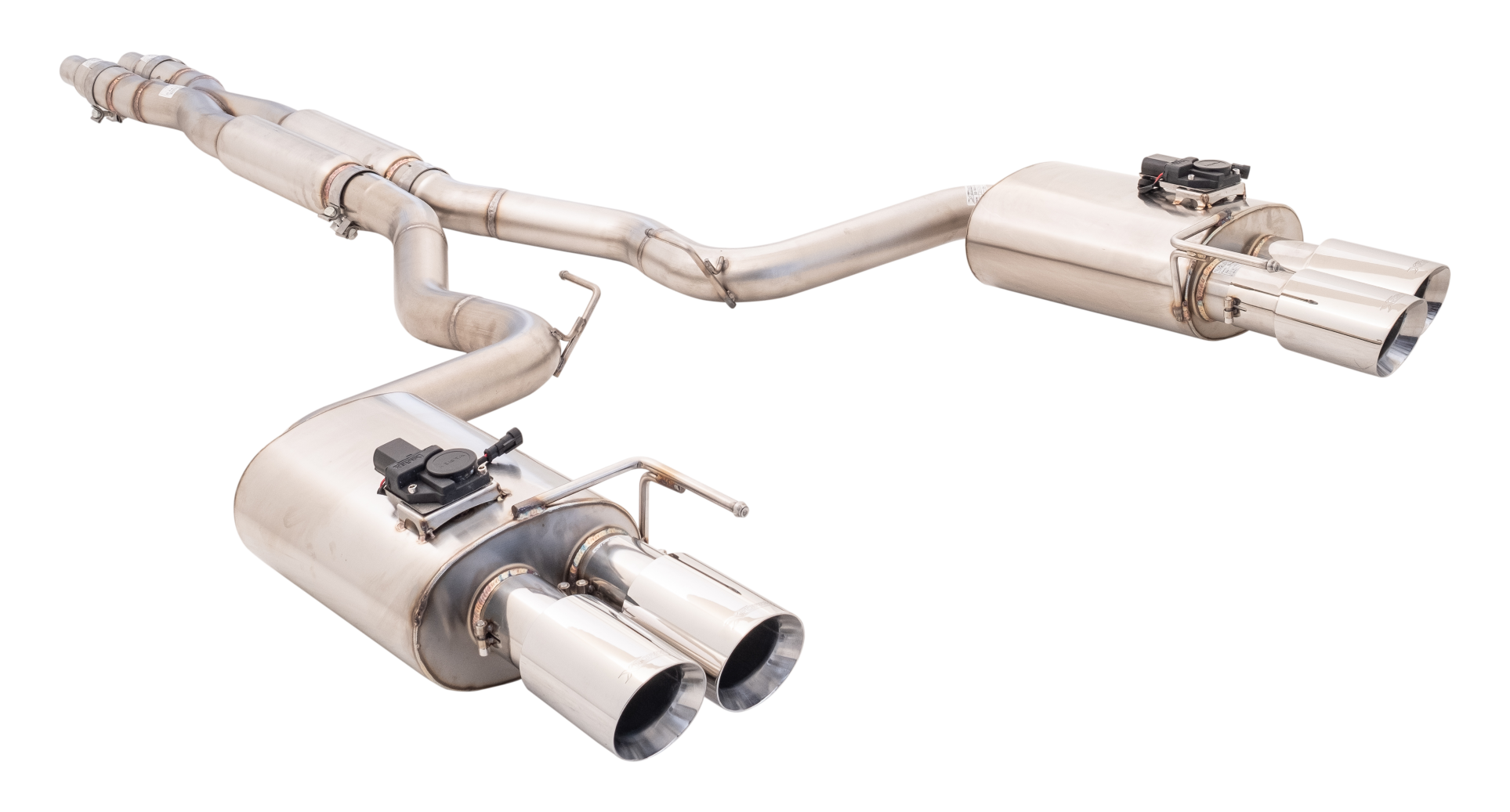 3" Cat-Back Exhaust with Oval Varex Mufflers, 304 Stainless Steel - ES-FM18VMK-CBS