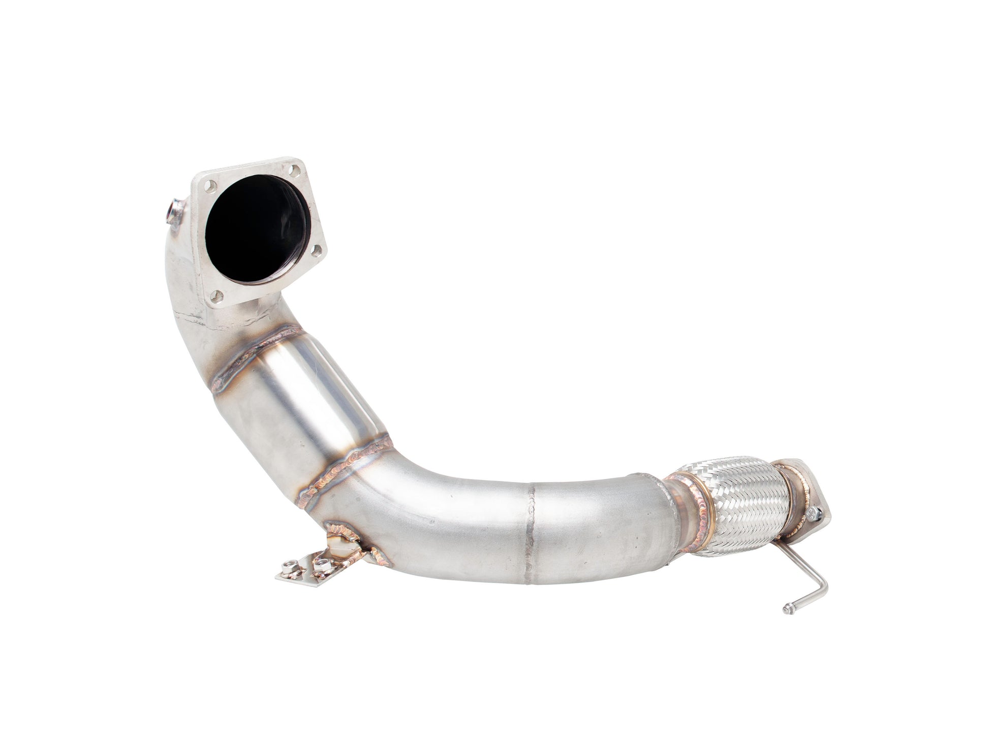 4"-3" Downpipe with High-Flow Catalytic Converter (Fits Xforce and OEM Cat-Back), 304 Stainless Steel (for track and off road use only) - E2-HY30N-KITB
