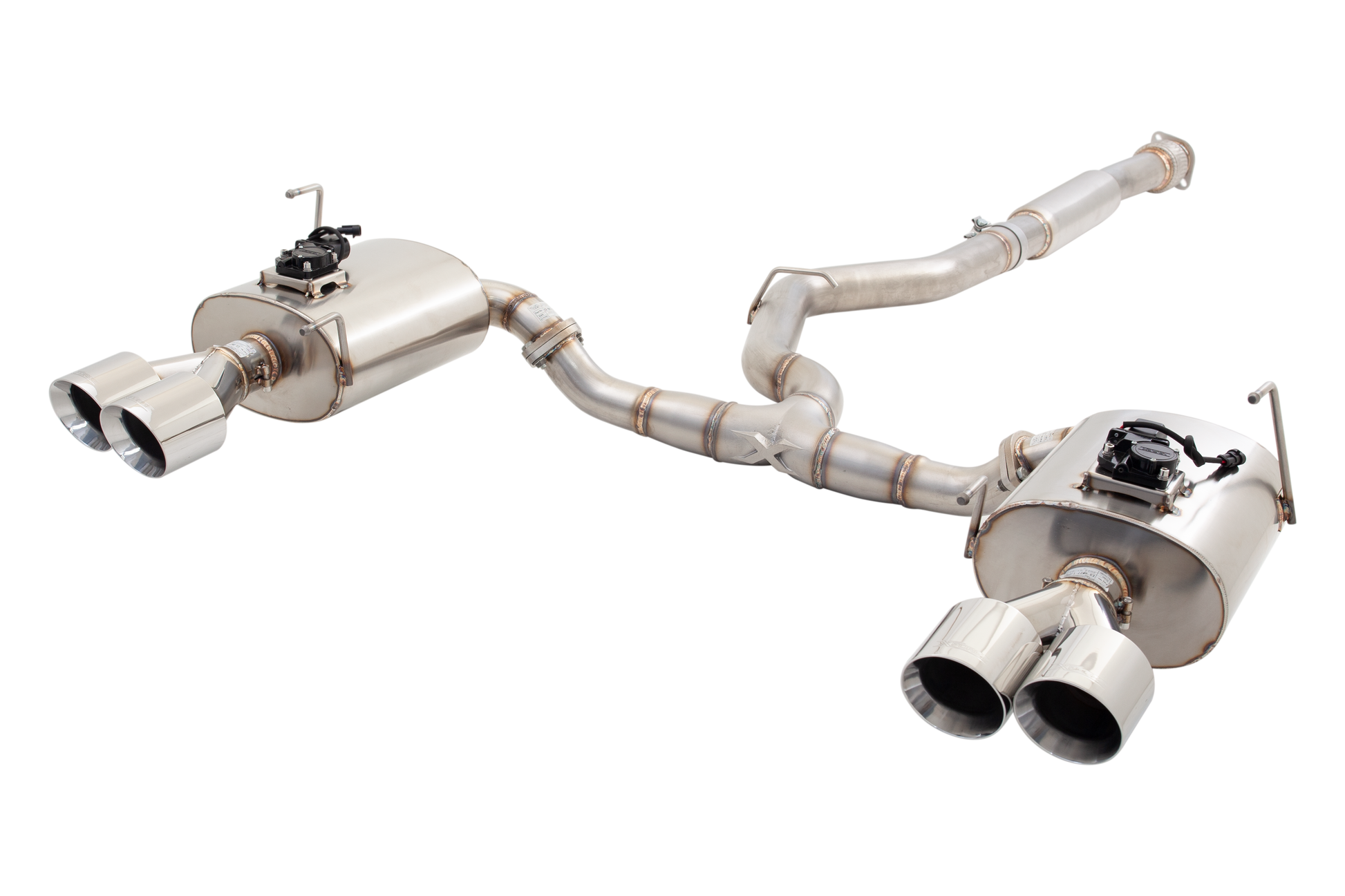3" Cat-Back System with Varex Mufflers (VALVED SYSTEM), 304 Stainless Steel - ES-SW26-VMK-CBS