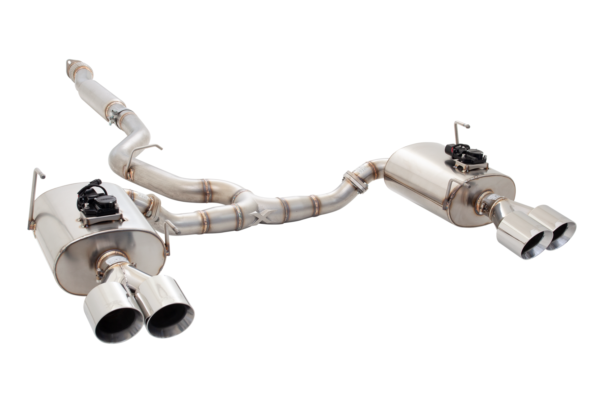 3" Cat-Back System with Varex Mufflers (VALVED SYSTEM), 304 Stainless Steel - ES-SW26-VMK-CBS
