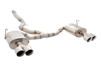 3" Cat-Back System with Oval Mufflers (STREET SYSTEM), 304 Stainless Steel - ES-SW26LT-CBS