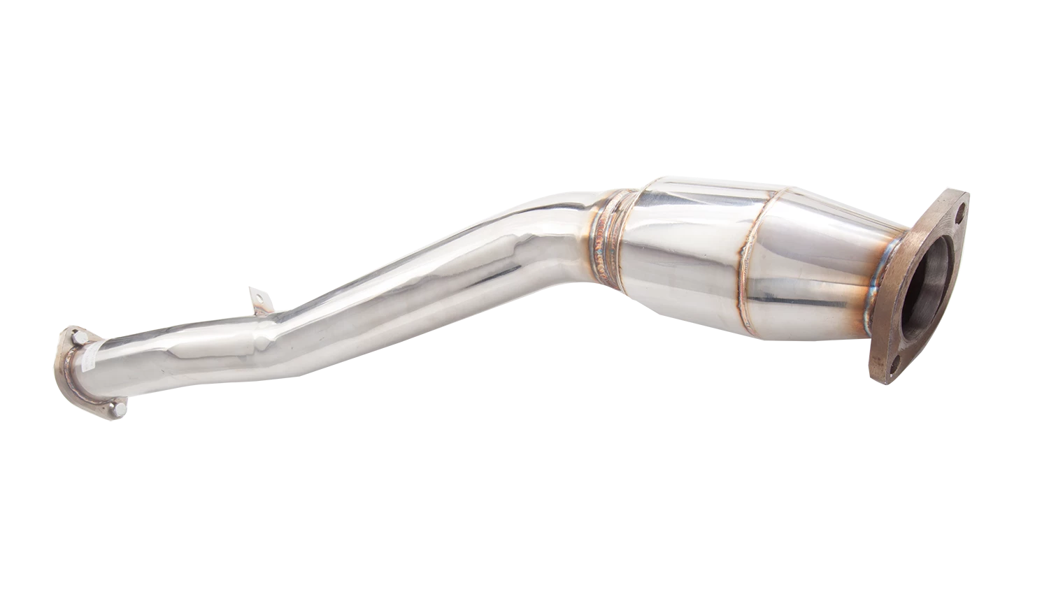3" High-Flow Cat-Pipe, 304 Stainless Steel (for track and off road use only) - ES-T86-02-CATB