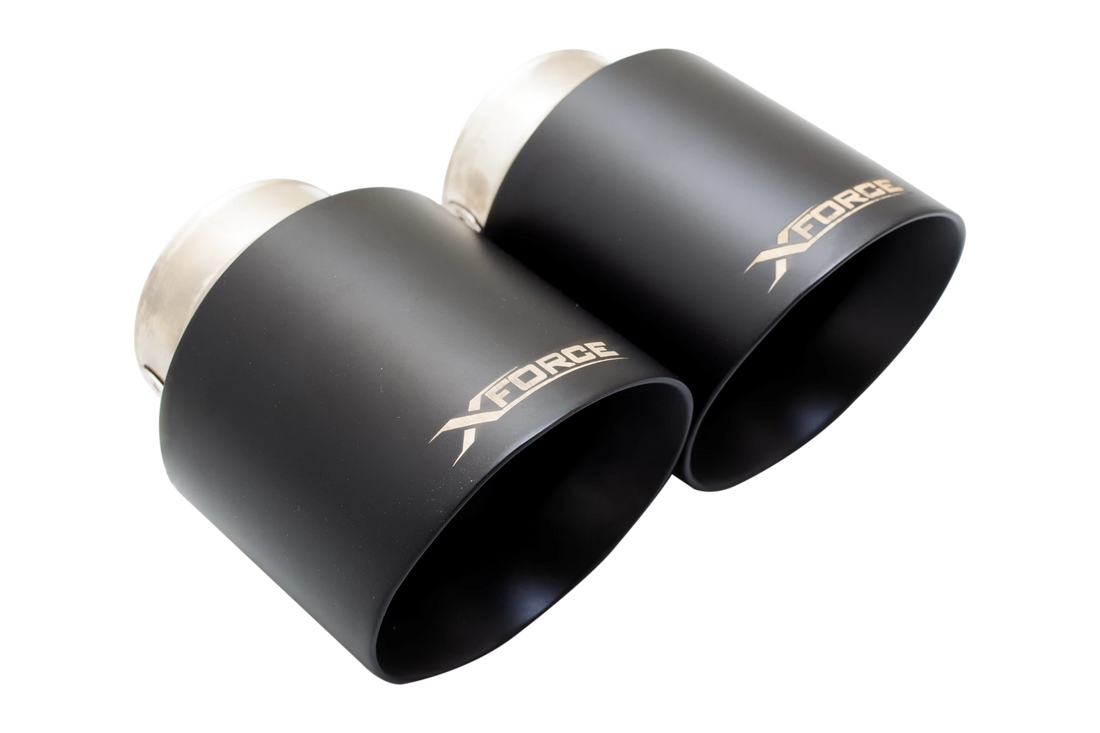 4" Black Tips (for Xforce system only will NOT fit OEM) - ES-TY21-BLACKTIPS