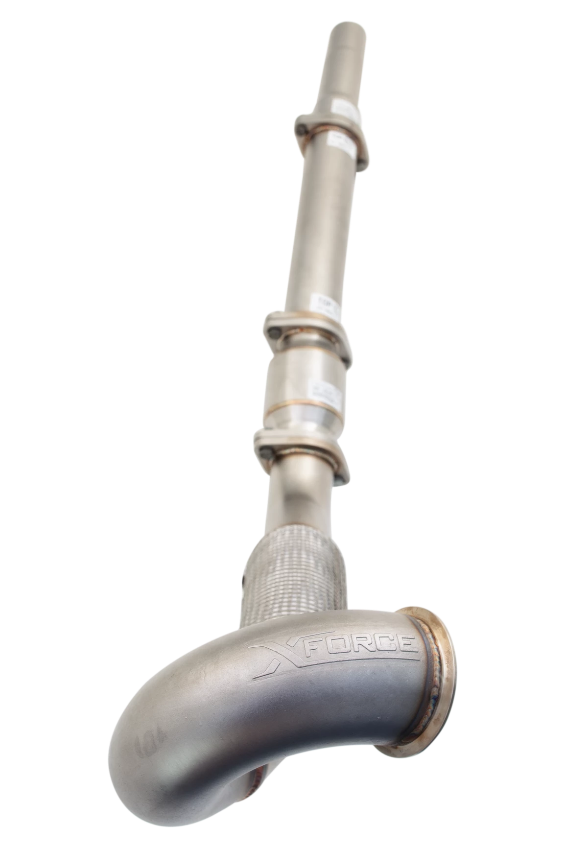 3" Downpipe with High-Flow Catalytic Converter, 304 Stainless Steel (for track and off road use only) - ES-VW08-KITB