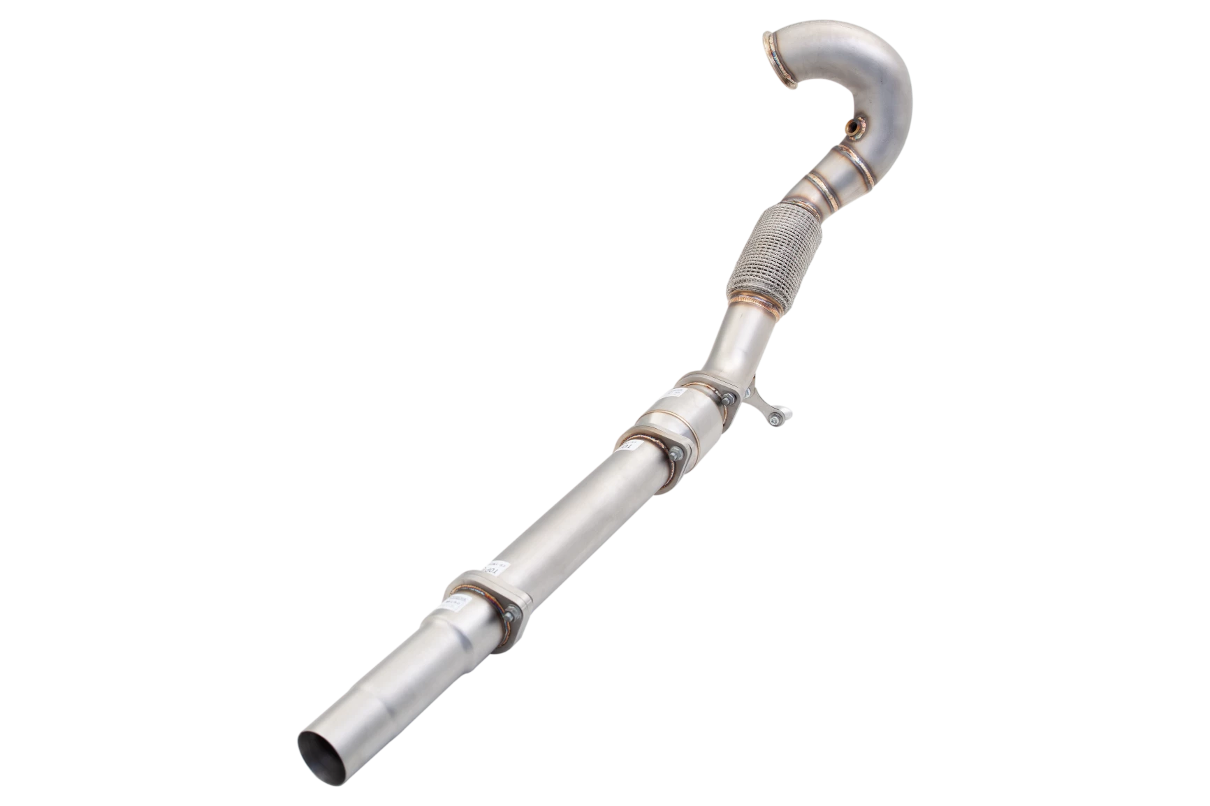 3" Downpipe with High-Flow Catalytic Converter, 304 Stainless Steel (for track and off road use only) - ES-VW08-KITB