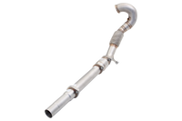 3" Downpipe with High-Flow Catalytic Converter, 304 Stainless Steel (for track and off road use only) - ES-VW08-KITB