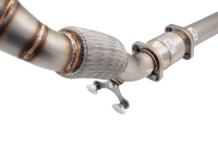 3" Downpipe with High-Flow Catalytic Converter, 304 Stainless Steel (for track and off road use only) - ES-VW08-KITB