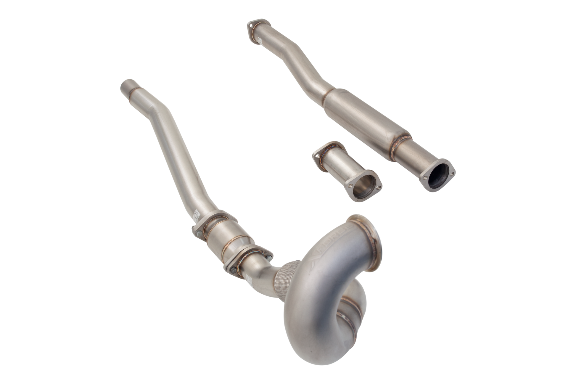 3" Downpipe with High-Flow Catalytic Converter, 304 Stainless Steel (for track and off road use only) - ES-VW09-KITB