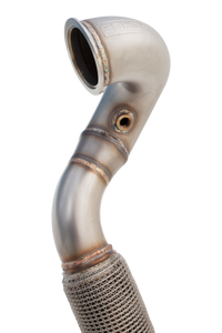 3" Downpipe with High-Flow Catalytic Converter, 304 Stainless Steel (for track and off road use only) - ES-VW09-KITB