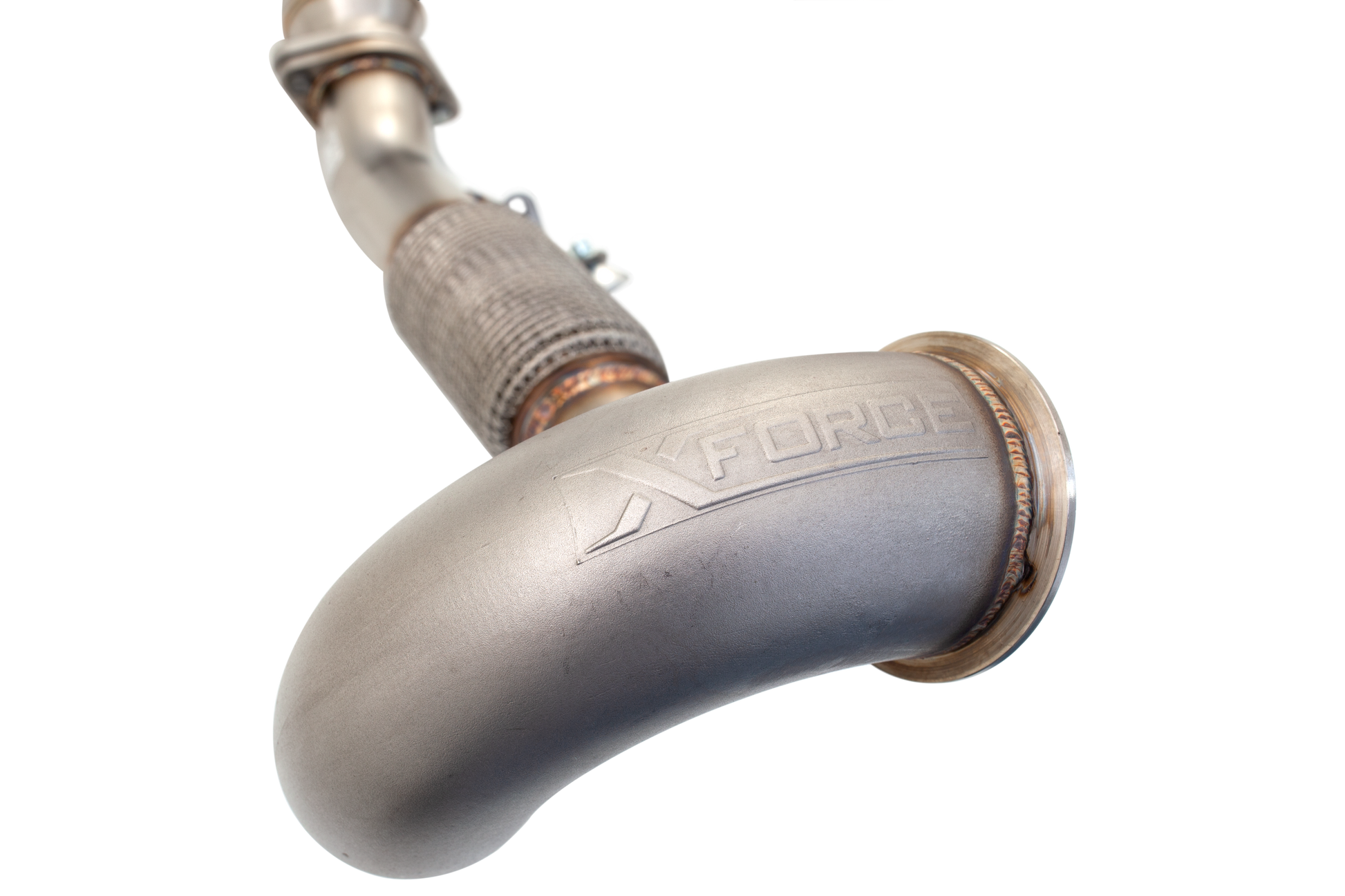 3" Downpipe with High-Flow Catalytic Converter, 304 Stainless Steel (for track and off road use only) - ES-VW09-KITB
