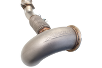 3" Downpipe with High-Flow Catalytic Converter, 304 Stainless Steel (for track and off road use only) - ES-VW09-KITB