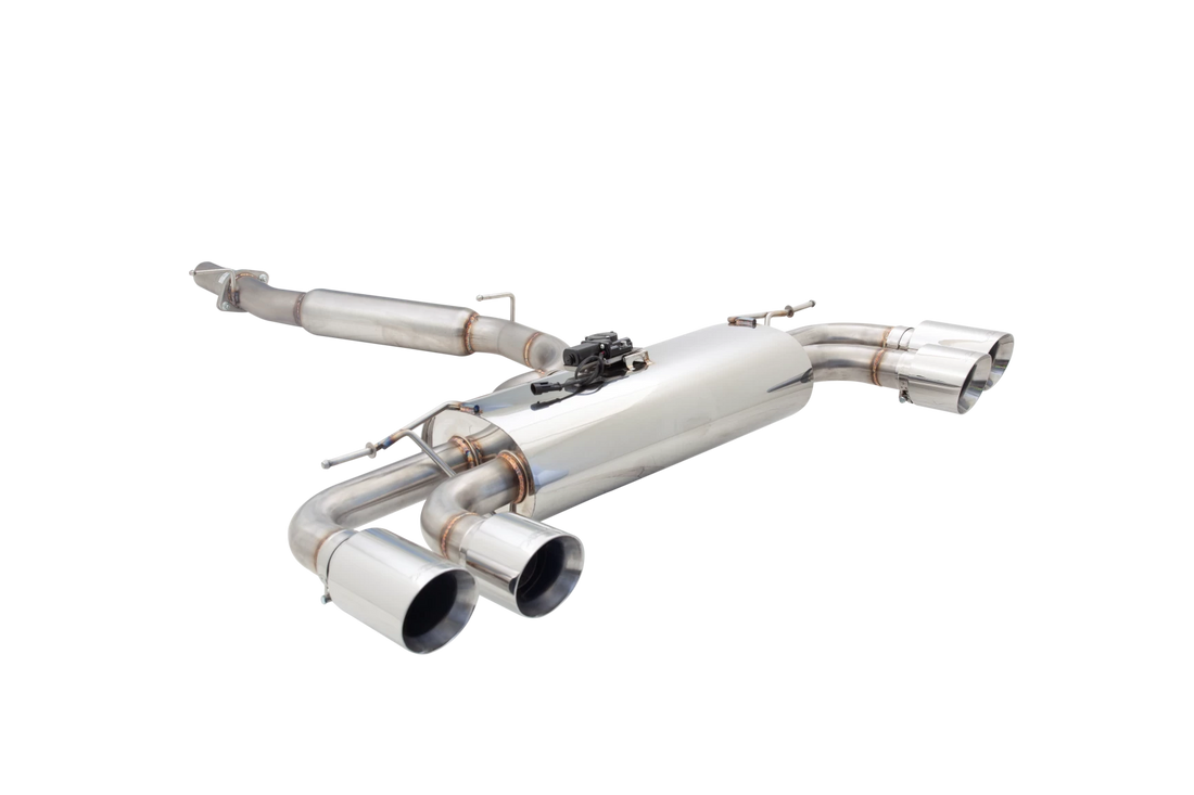 3" Cat-Back System with Varex Muffler and Smartbox , 304 Stainless Steel - ES-VW09-VMKSB-CBS
