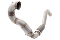 3" Downpipe with High-Flow Catalytic Converter, 201 Matt Stainless Steel - ESA45KITB