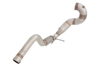 3" Downpipe with High-Flow Catalytic Converter, 201 Matt Stainless Steel - ESA45KITB