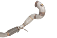3" Downpipe with High-Flow Catalytic Converter, 201 Matt Stainless Steel - ESA45KITB