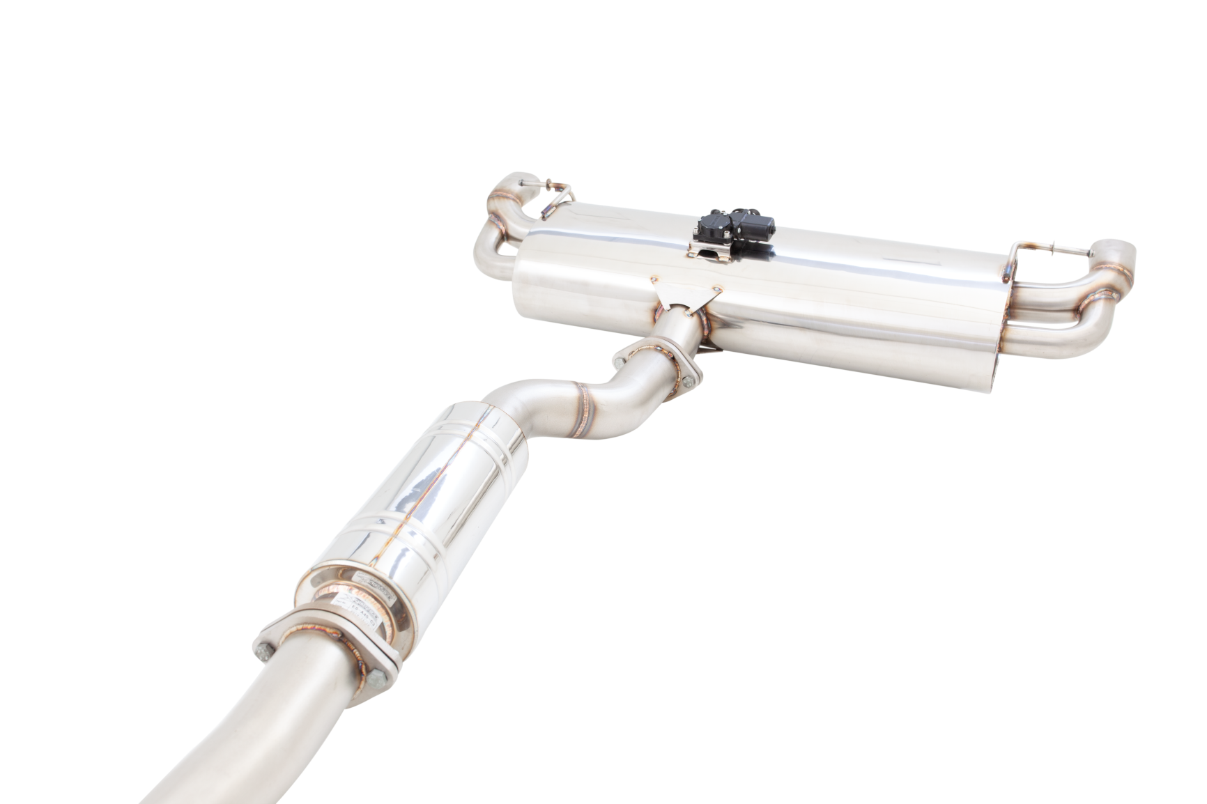 3" Cat-Back System with Varex Muffler, 304 Polished Stainless Steel - ESA45VKCS