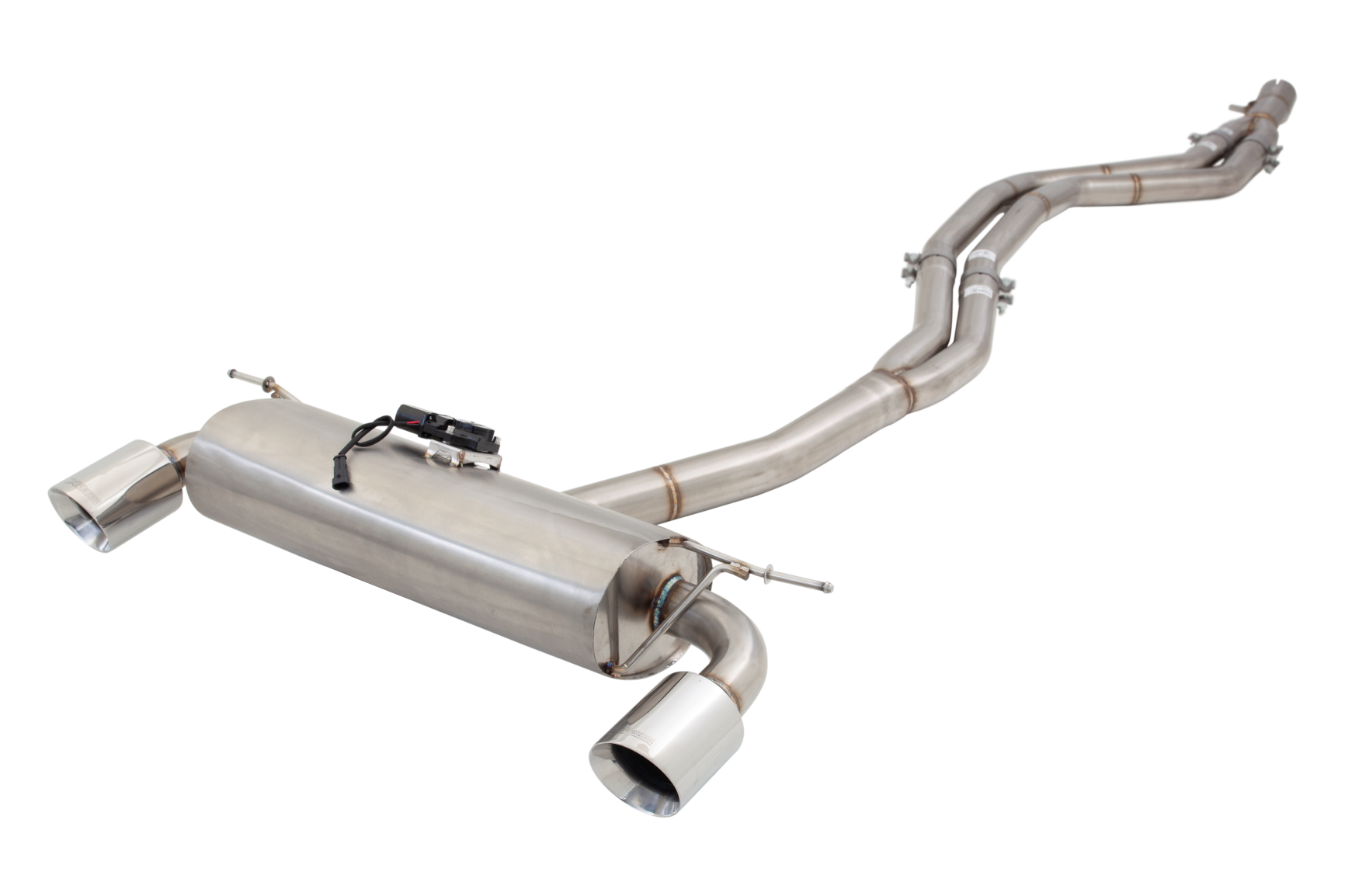 Dual 2.5"-3" Cat-Back System Varex Muffler, 304 Stainless Steel - ESBM135VKCS